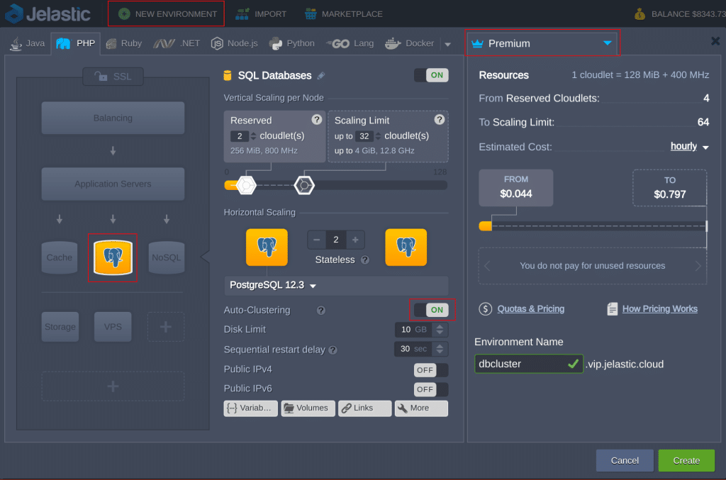 Database Cluster PostgreSQL as a Service | Dewacloud