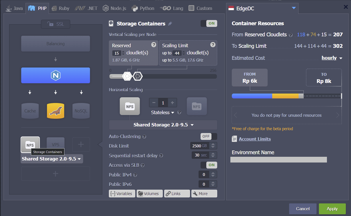 Membuat FTP Server Pada NFS Storage di Dewacloud-change environmental topology