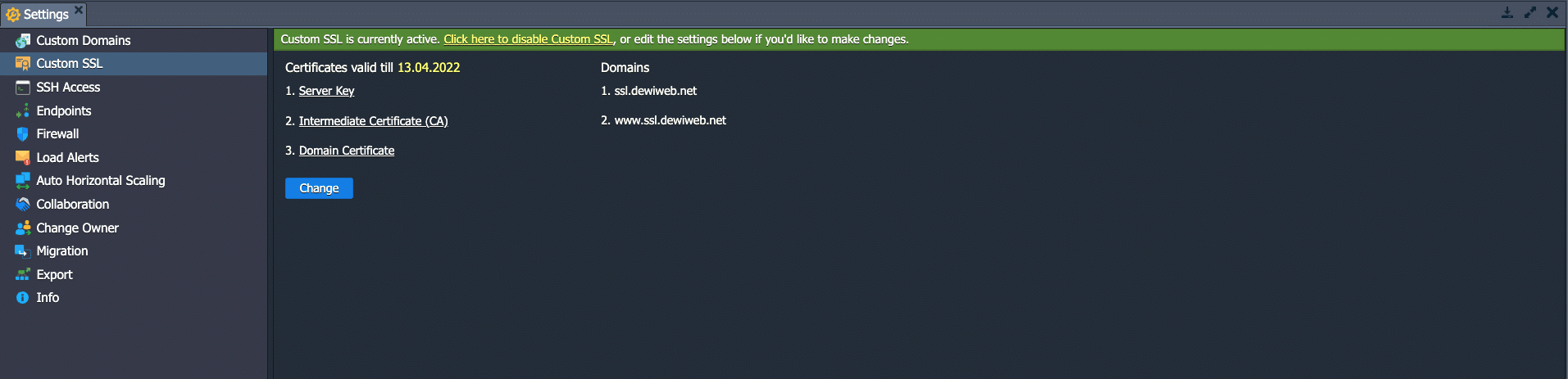 klik save - cara install ssl