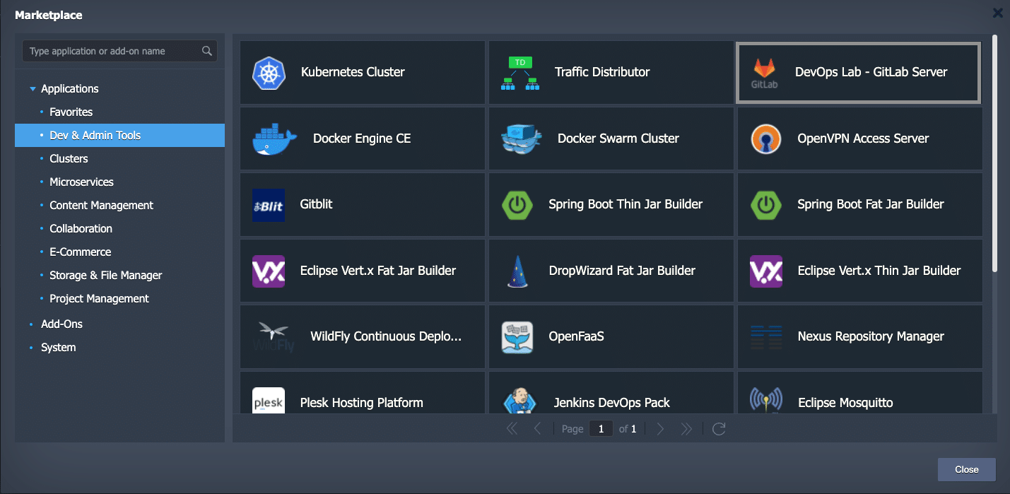 marketplace - cara install gitlab server
