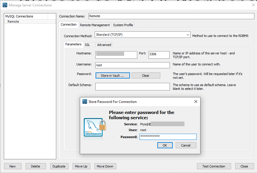 remote connection - cara remote mysql