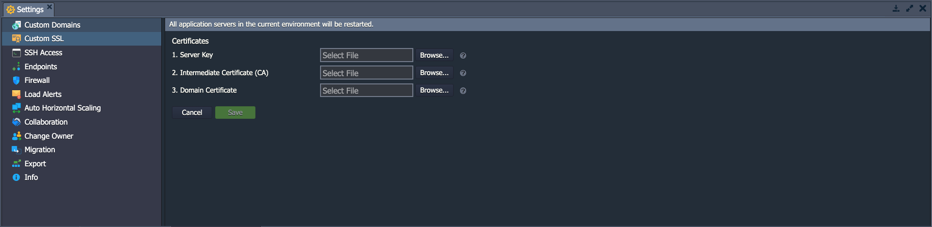 upload file - cara install ssl