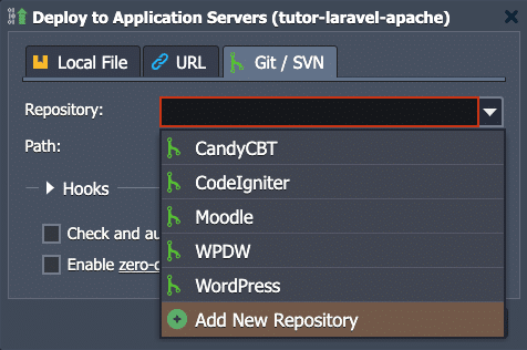 add new repository - deploy laravel menggunakan apache