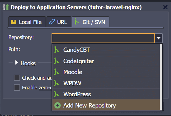 add new repository - deploy laravel menggunakan nginx