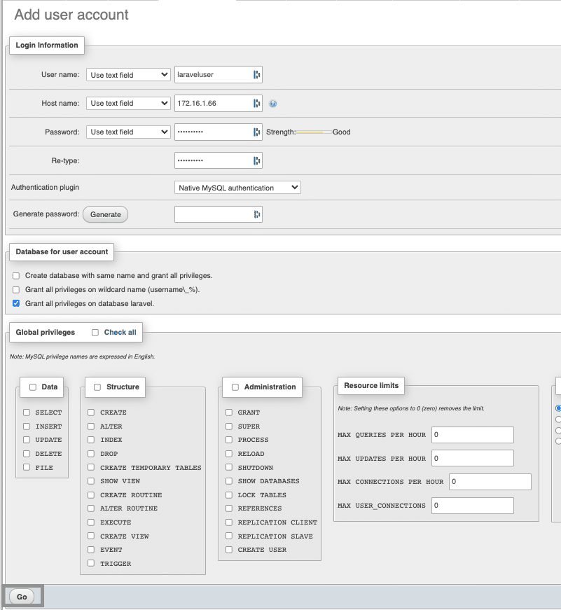 add user account - deploy laravel menggunakan apache